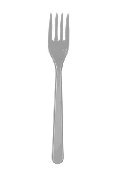 ELGALA 25 Pieces Silver Color Fork Plastic