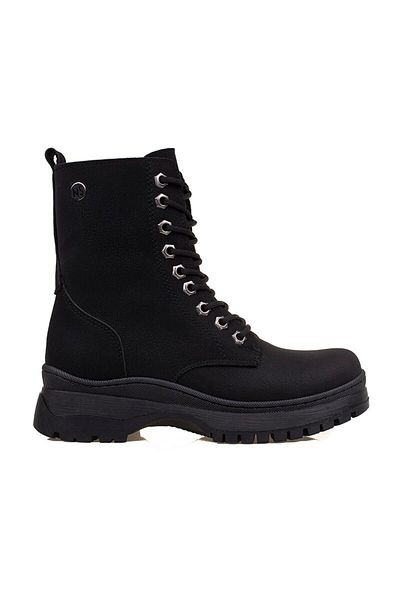 m2s Women's Black Nubuck Boots