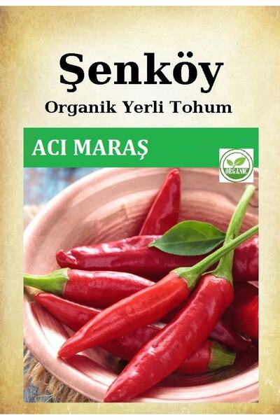Şenköy Yerli Maraş Acı Biber Tohumu Doğal Ata Yağlık Kurutmalık Biber Tohumu ...