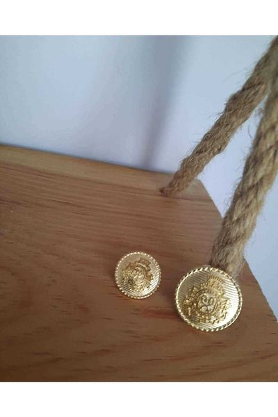 İMREN AKSESUAR Button Metal Blazer Jacket Button Set Free Yellow Coated