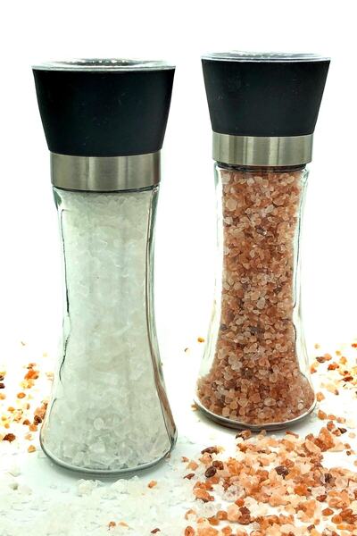 Çankırı Tuzcusu 2 Adet Seramik Bıçaklı Ayarlanabilir Tuz Değirmeni