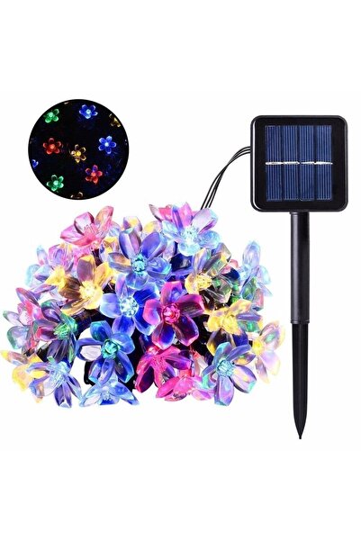 Trendpoint 50 Ledli Solar Çiçekli Bahçe Aydınlatma Dekorasyon Güneş Enerjili ...