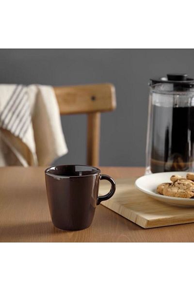 IKEA Fargklar Brown Tea Cup Dark Brown Mug 37 Cl 10 Cm