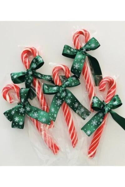 Genel Markalar Yılbaşı Baston Şeker 10adet Doğum Günü - Karne Hediyesi - Bayr...