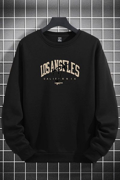 macklin Hanorac unisex pentru femei și bărbați, Los Angeles, California, cu decolteu O