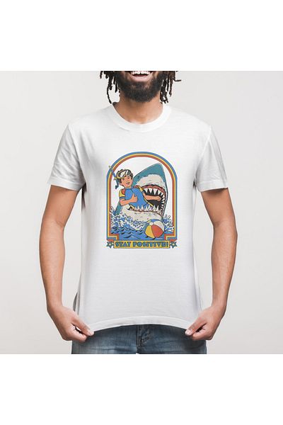 Built By Crazy This Is Me Funny Stay Positive Shark Attack Unisex T-shirt