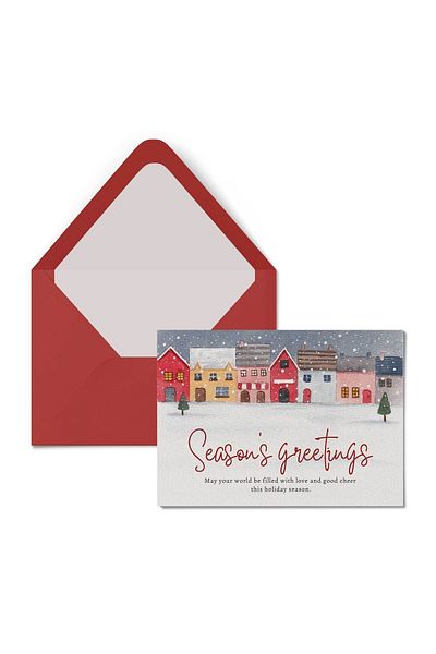 HRS Postcard - Greeting Card & Envelope New Year New Year Christmas Christmas