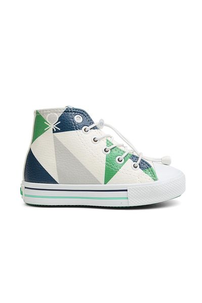 Benetton ®| Bn-30809- 3394 Navy Blue Green - Children's Sneakers