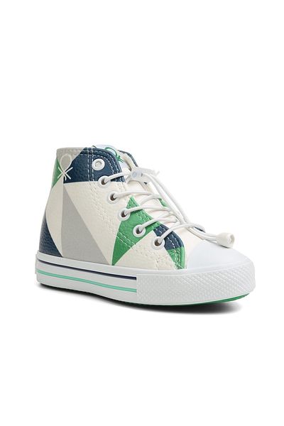 Benetton ®| Bn-30809- 3394 Navy Blue Green - Children's Sneakers