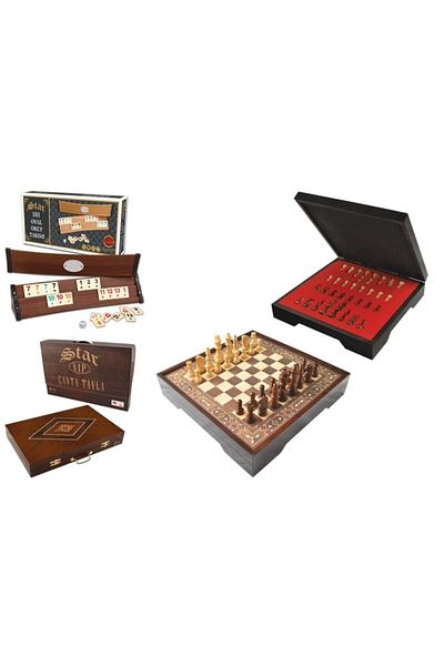 megame VIP Okey Set, VIP Chess Chess, Backgammon Set Personalized Gift