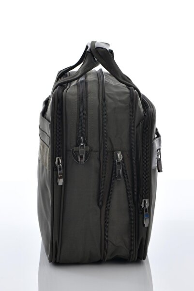 ÇÇS 71221 Gusseted Briefcase with Laptop Compartment Khaki