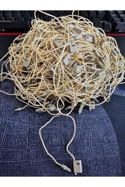 anka design 100 Pieces of Lockable Tag String - Gold - 16cm