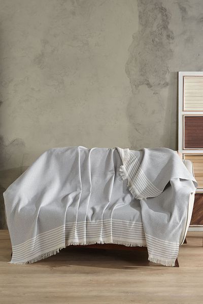 Vagonik Royal 170 X 210 cm Κάλυμμα καναπέ-κρεβάτι - Γκρι