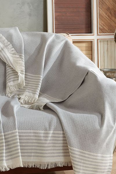 Vagonik Royal 170 X 210 cm Κάλυμμα καναπέ-κρεβάτι - Γκρι
