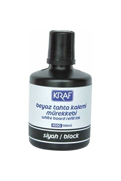 KRAF Beyaz Yazı Tahtası Mürekkebi Siyah 100 Ml