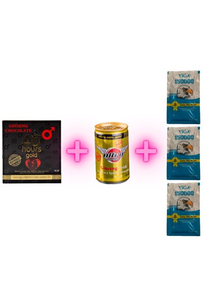 BKVCENTER 48 Hours Çikolata 16 Gr + Nitro Içecek 150ml + Ginseng Mendil 3 Adet