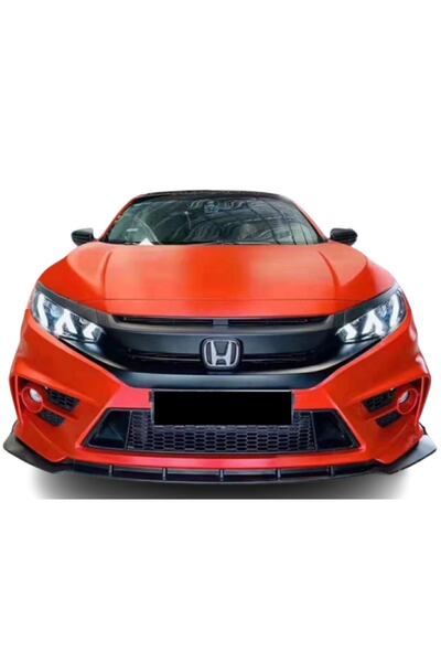 ps dizayn Honda Civic Fc5 (2017 - 2022) Uyumlu Fc450 Ön Lip (plastik)