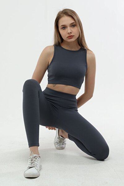 Grenj Fashion Smoked Ribbed High Waist Knitted Tights