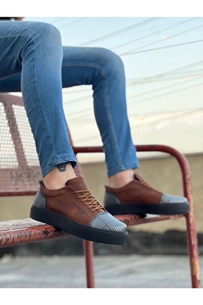 BOA BA0104 حذاء رجالي رياضي كلاسيكي برباط منقوش من جلد الغزال باللون الأسود