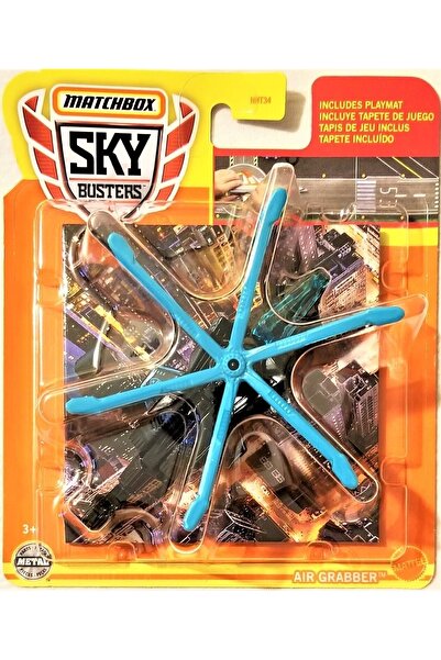Matchbox 2022 Yeni - New Sky Busters Metal Helikopter Ve Pist Attack Air Grabber 9x12cm Marka