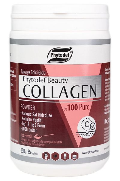 Phytodef Collagen Powder Powder Collagen - 350 Gr (Collagen Peptides Powder)