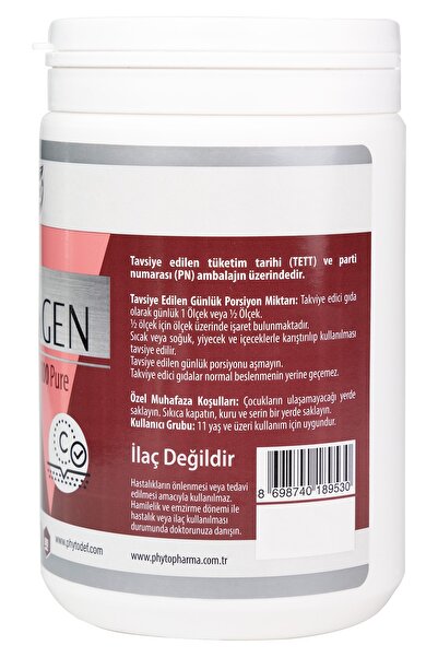 Phytodef Kolajen Powder Toz Kolajen - 350 gr (collagen Peptides Powder )