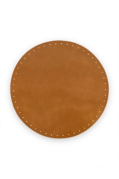 alfa tasarım atölyesi Στρογγυλή βάση τσάντας από γνήσιο δέρμα (20x20 εκ.) - Α...