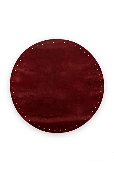 alfa tasarım atölyesi Στρογγυλή βάση τσάντας από γνήσιο δέρμα (20x20 εκ.) - Α...