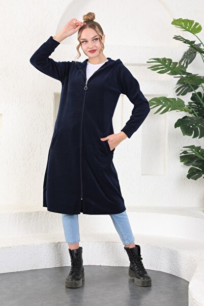 Kardelen Butik Ümraniye الصوف انغلق كاب الأزرق الداكن Araboy