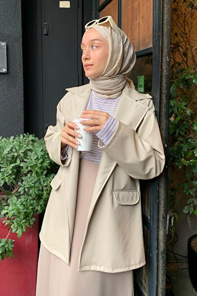 Ceylan Otantik Stone Leather Jacket