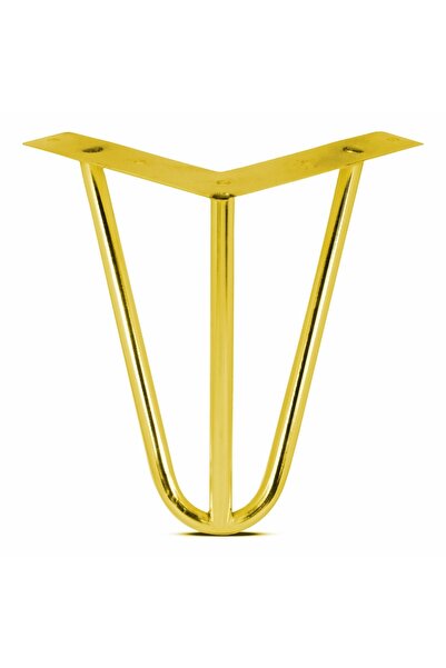 ALBATROS 18 Cm Mil Model Gold 100% Metal Furniture, Cabinet, Armchair, Sofa, TV Unit Legs (1 PC)