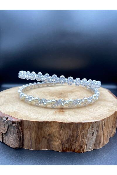 gelinmz Κομψή νυφική τιάρα και αξεσουάρ μαλλιών με κρυστάλλινη πέτρα - Όλα χε...