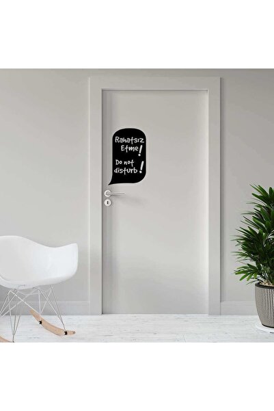 Asilmeydan Rahatsız Etme - Do Not Disturb Yazılı Dekoratif Kapı - Duvar Stick...