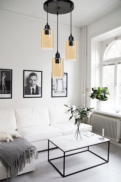 Uçar Gobel Modern Cylinder Glass Double Triple Pendant Lamp Chandelier