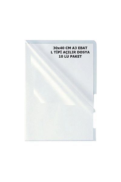 AVERY A3 L Type Opening Transparent File 10 Pack