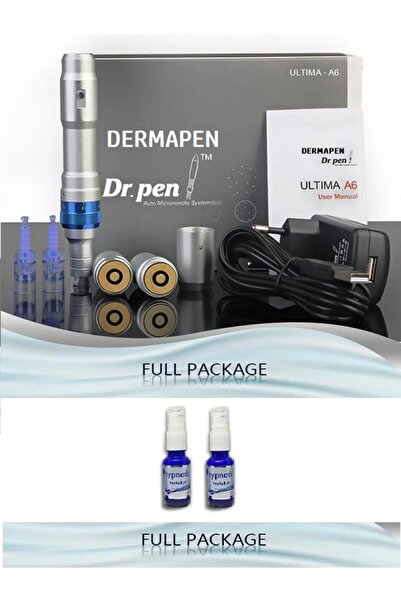 Dermapen Yeni Model A6 Şarjlı 2 Bataryalı Kalıcı Makyaj Ihazı 2 Adet Tophical...