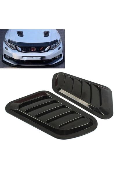 Autowise Kaput Üstü Havalandırma Izgarası Piano Black Abs Plastik Vent Ultra ...