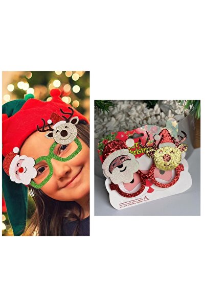 QUEEN AKSESUAR Симпатични и забавни новогодишни очила за снимки Блестящи очил...