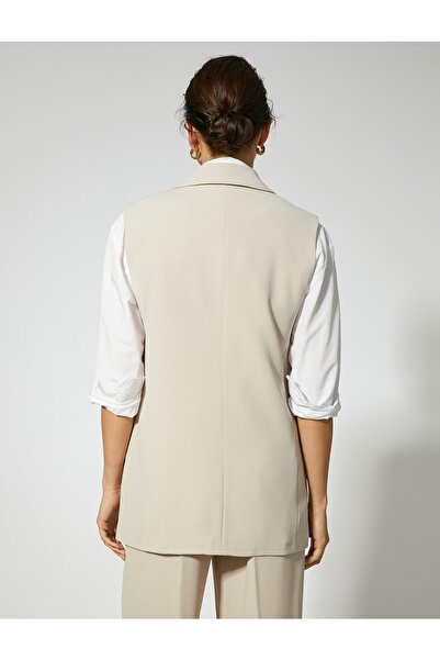 Koton Blazer Vest with Pocket Detail
