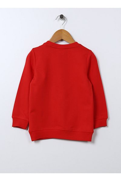 U.S. Polo Assn. Printed Boy's Red Sweatshirt Bury