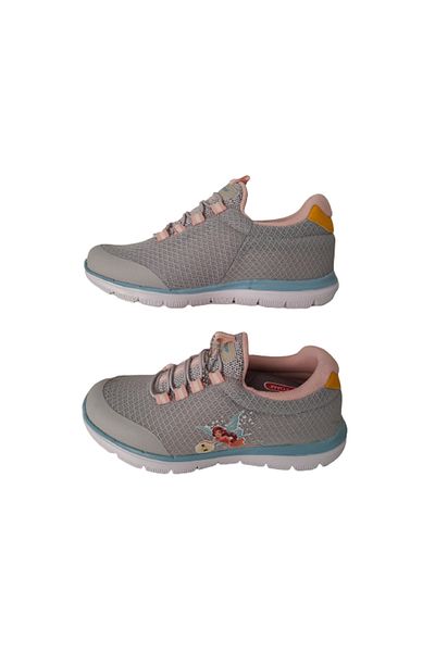 Best Of Girl's Gray Figured Lycra Elastic Ultra Light Sports Shoes