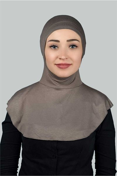 Altobeh Women's Hijab Practical Neck Collar Hijab - Sportsman Bonnet - Dark Mink