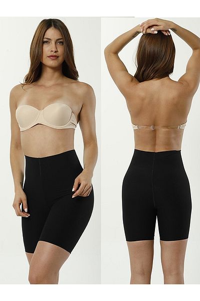Pyjama Familya Corset pentru femei cu talie înaltă și tăiat cu laser fără sudură
