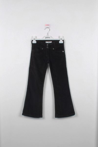 incity Girl's Wide Leg Black Velvet Trousers