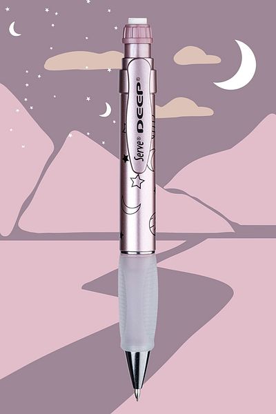 Serve Deep Versatil Pen (mechanical Pencil) 0.7mm Met Roze Moon-star Sv-deep-07-dmroze