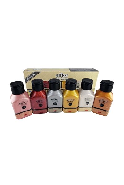 Artdeco Akrilik Boya 6x75 Ml Set Metalik Renkler Lv-y-070ı-as3
