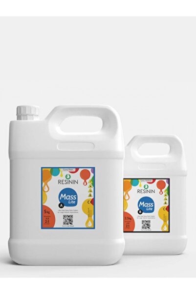 Resinin Mass Lite 7500 Gr A+b Orta Hacim Için Ultra Şeffaf Epoksi Reçine