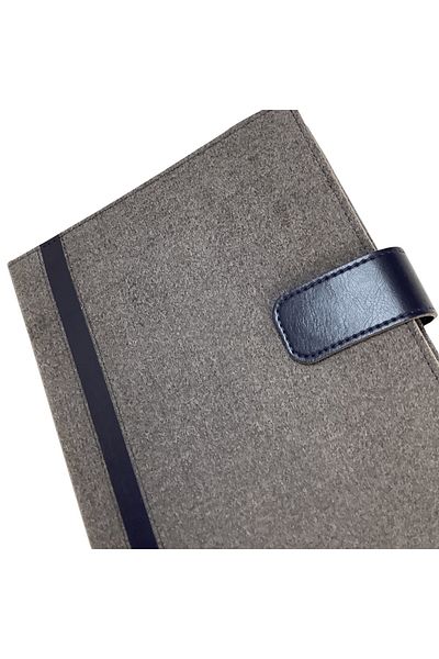 BON CARNET Планер-органайзер Acar Felt Cover с магнитни щраквания 18,5 * 23 см, 240 страници, недатиран, сив