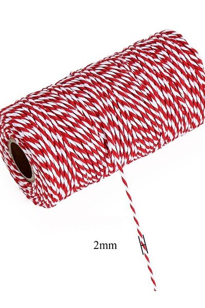 anka design Packaging Rope 200 Meters 200 G Red White Package Rope Gift Marteniçka Rope