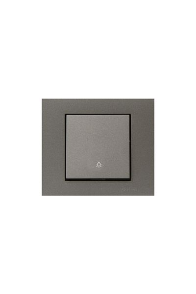 OVİVO Seldur Grano Anthracite Light Switch and Frame